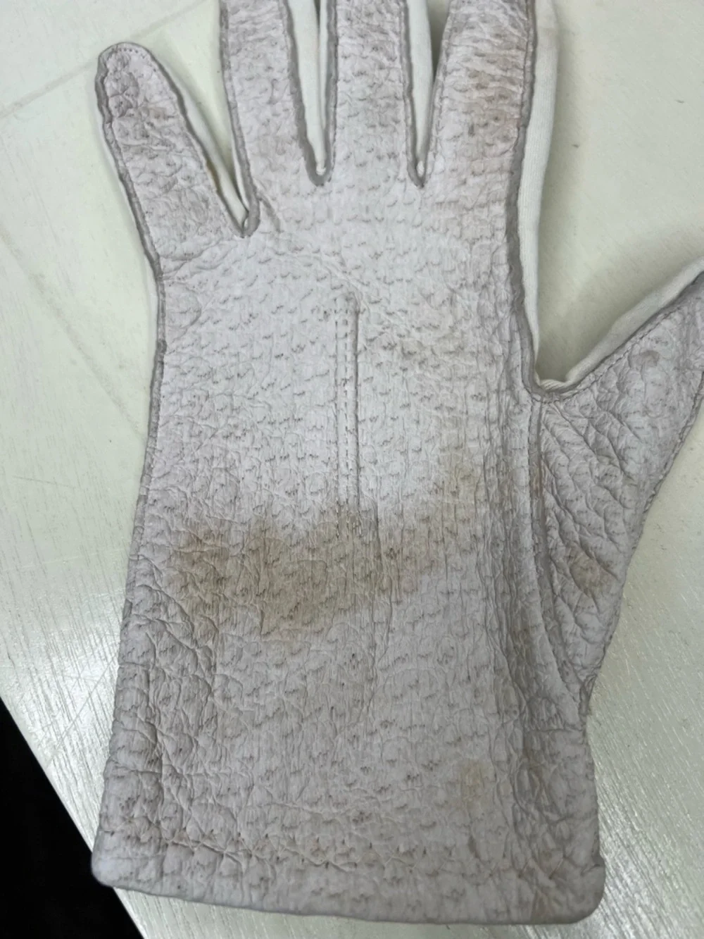 Vintage Van Raalte Textured Gloves